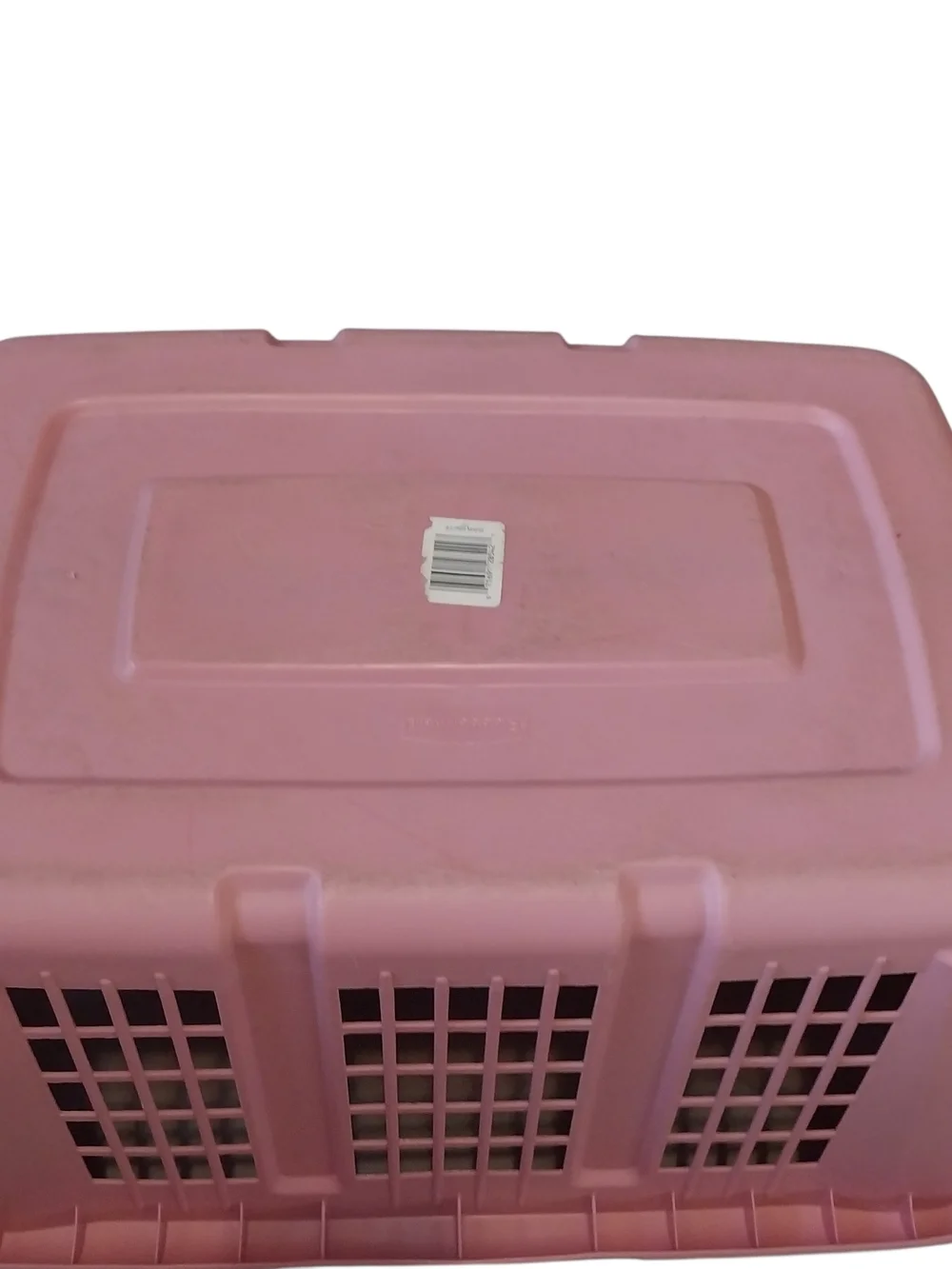 Vintage 1994 Retro Rubbermaid Laundry Basket 2854 Mauve Pink Hamper Rectangular - Picture 10 of 13